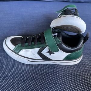 Kids Black and Green Sneakers